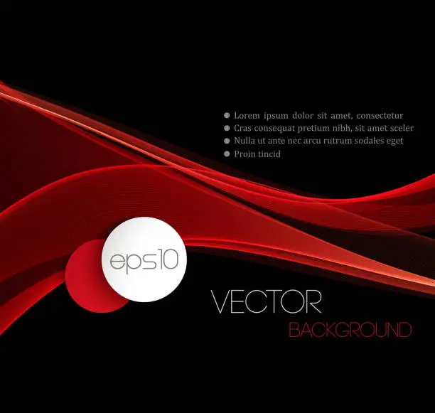 Vector illustration of Smooth wave stream line abstract header layout.