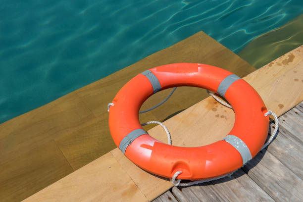 istock Ring buoy swimming pool. 1060894142