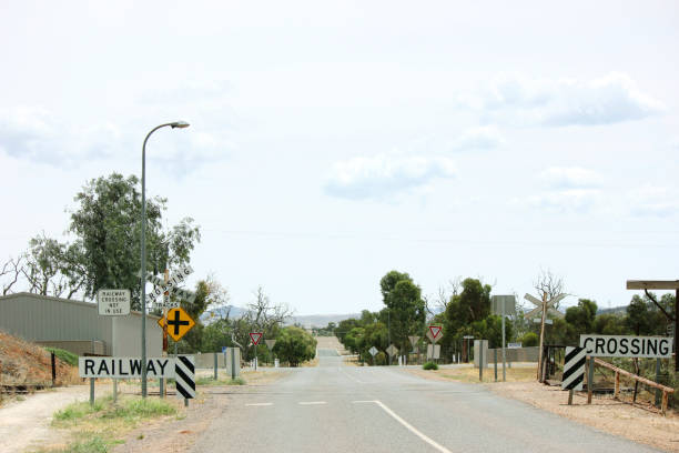 istock Railroad crossings and roads 1060895432