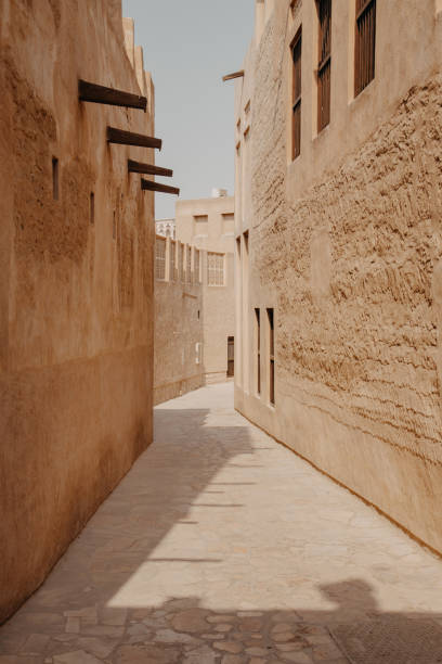 istock Old town in Al Fahidi Historical District. Dubai city, UAE 1060903708