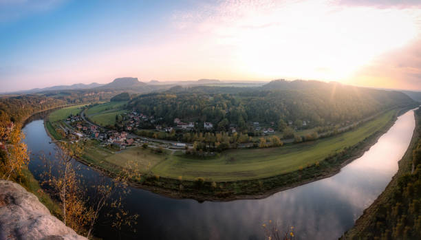 istock panoramic view on Elbe Valley in Elbsandstein Mountains 1060904636