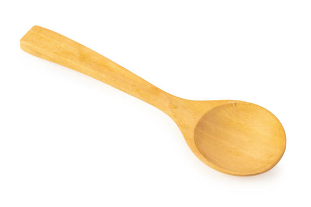 istock Wooden spoon isolated on a white background 1060907442