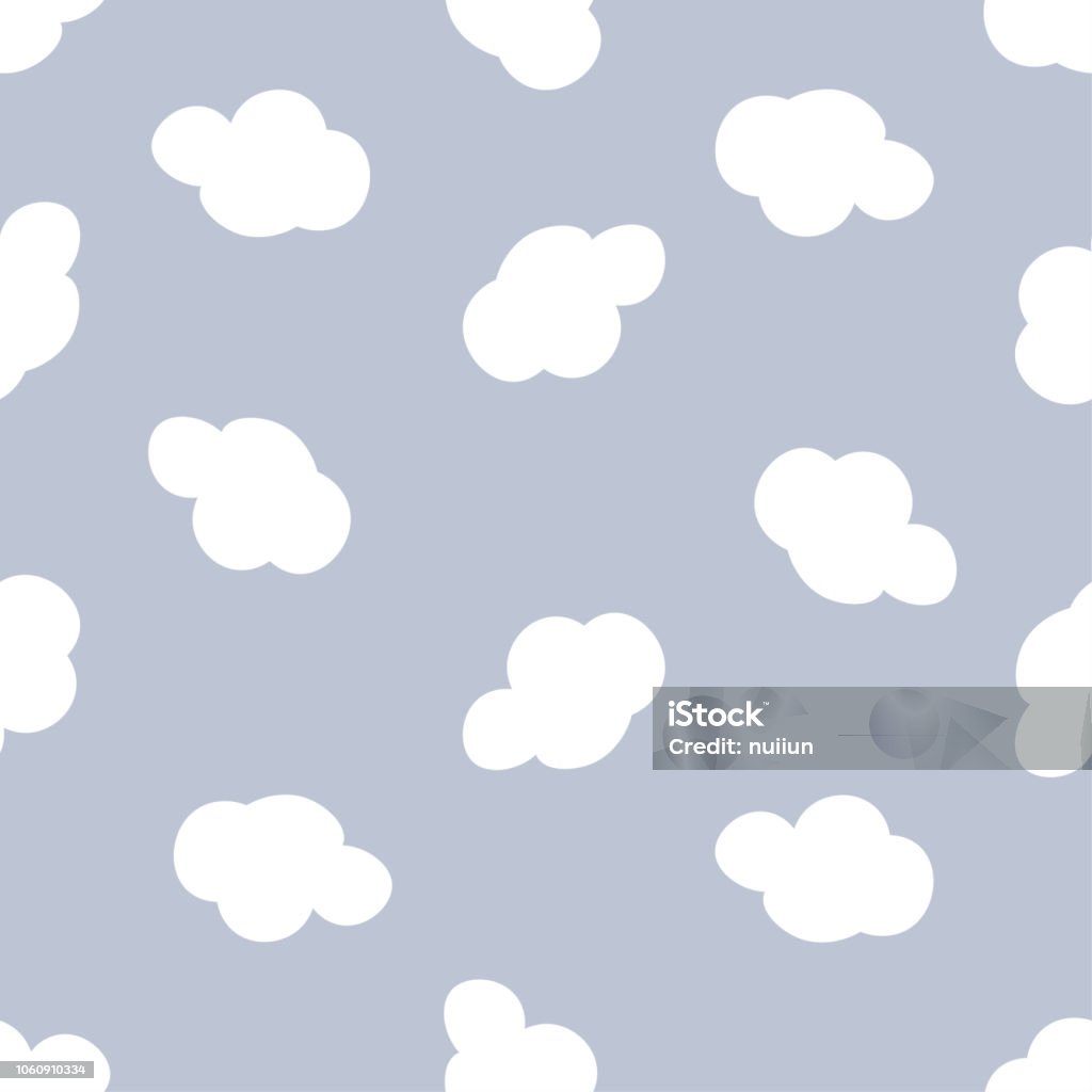 Vector Cloud Lace Pattern Cloud Seamless Pattern Vector Stock Illustration - Download Image Now ...