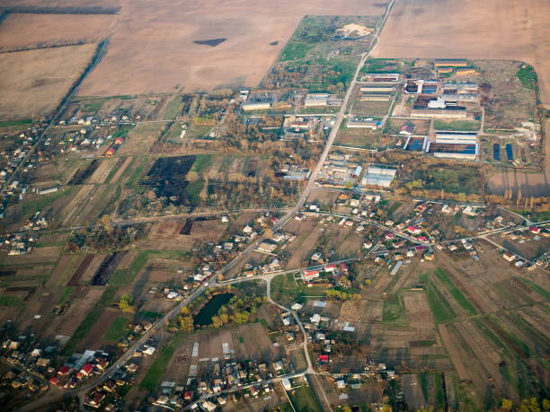 istock Aerial town scene 1060912920