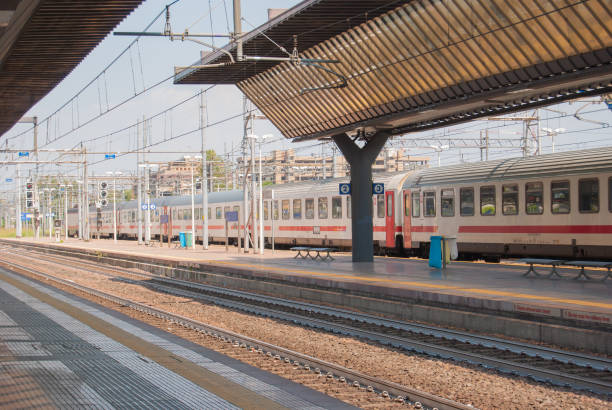 istock One train at a little italian station 1060915598