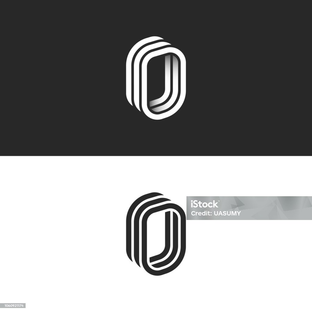 Isometric Letter O Initial Or Number Zero Monogram Creative 3d Door Logo  Smooth Perspective Shape Linear Design Template Stock Illustration -  Download Image Now - iStock