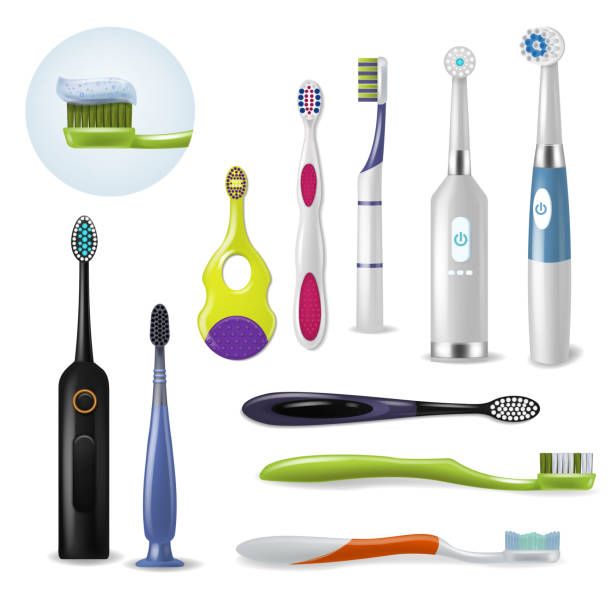 toothbrushe ベクトル歯科衛生歯ブラシ歯を磨くため - toothbrush点のイラスト素材／クリップアート素材／マンガ素材／アイコン素材