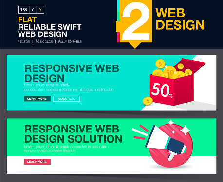 Web slider or banners design concepts for your Website.