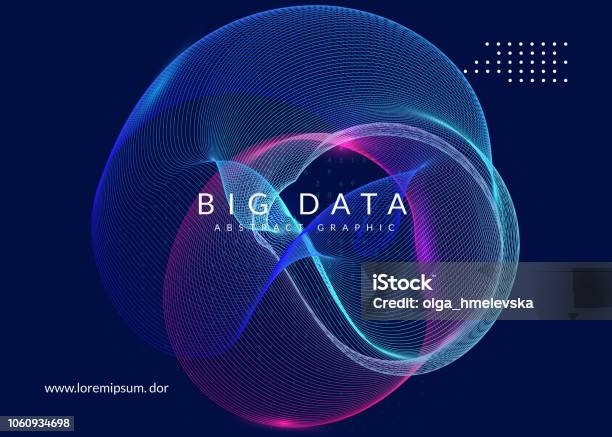 Artificial Intelligence Background Technology For Big Data Vis Stock Illustration - Download Image Now