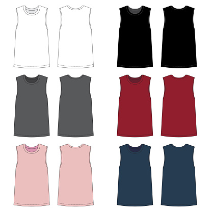 Vector template for Women's Fashion tops