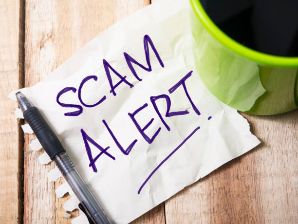 istock Scam Alert, Internet Fraudulent Words Quotes Concept 1060960094