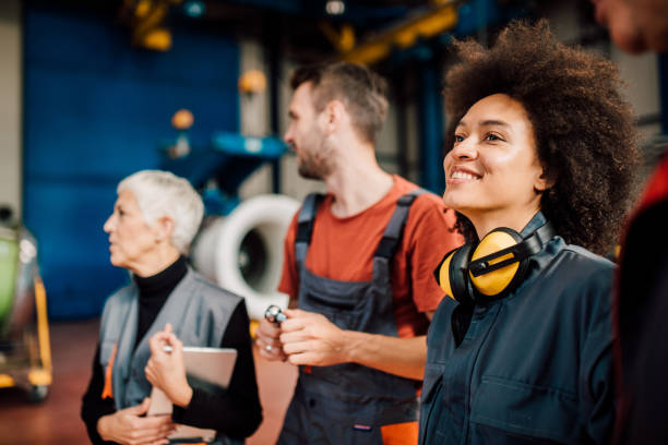 istock Smiling young woman with headphones 1060965168