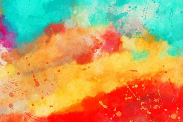 istock Abstract  Watercolor Painted Art Background 1060965648
