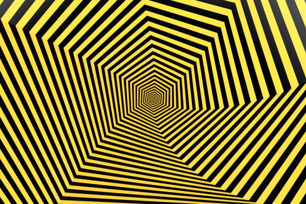 Optical Illusion, Hexagon, Pattern, Shape, Outer Space, Swirl, Striped, Honeycomb, Abstract, Background, Psychedelic