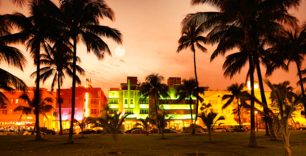 istock Ocean Drive in the Moonlight, Miami. 1060972212