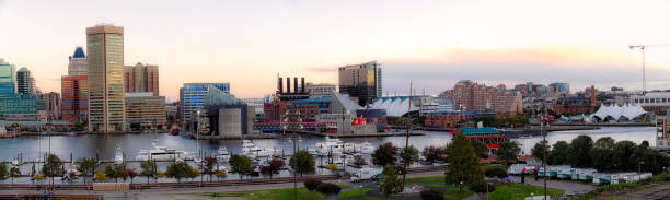 istock Panoramic View of Baltimore's Inner Harbor 1060972538