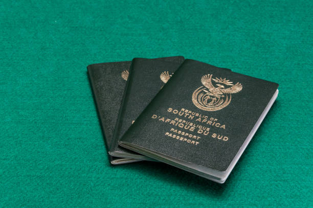 istock South African passports on green background 1060973226
