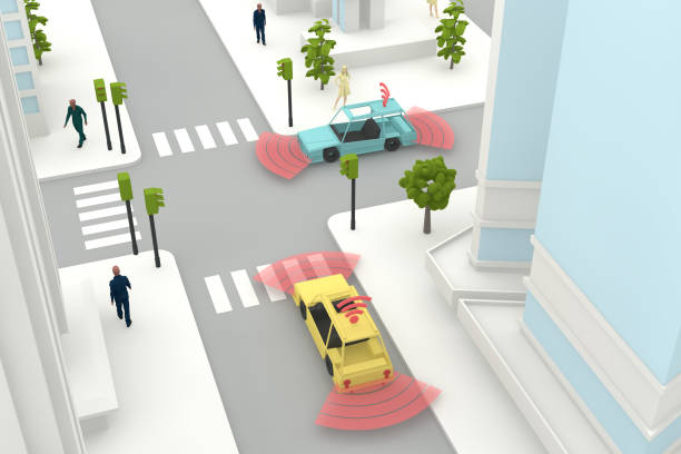 istock Autonomous, Self Driving, Driverless, Connected Car, Smart City Concept 1060973438