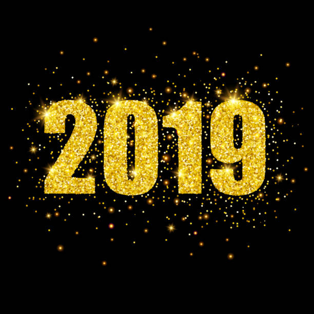 New Year background EPS10 file. It contains blending objects. Layered. grouped. new years 2019 stock illustrations