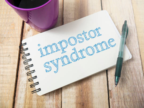 Impostor Syndrome, Mental Health Words Quotes Concept stock photo
