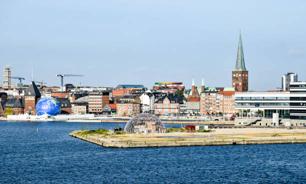 Cityscape of Aarhus in Denmark