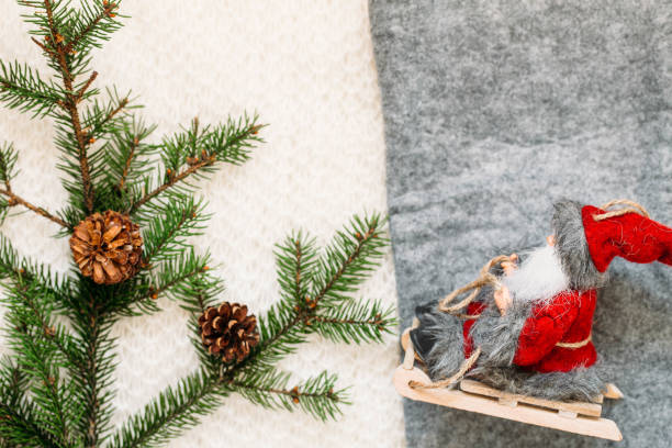 istock Christmas Background - Branches And Christmas toys 1060985460