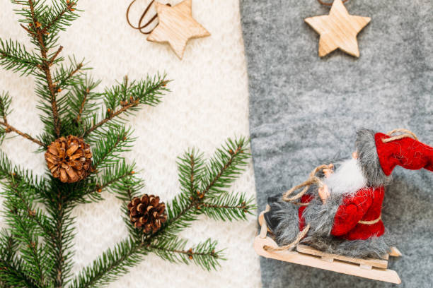 istock Christmas Background - Branches And Christmas toys 1060985478