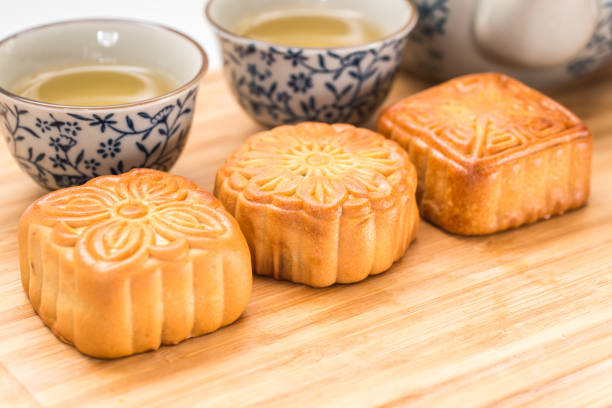 istock Delicious moon cake for Mid Autumn Festival 1060986400