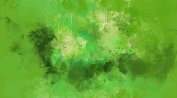 istock Abstract green watercolor background. Bright multi colored spots. 1060987588
