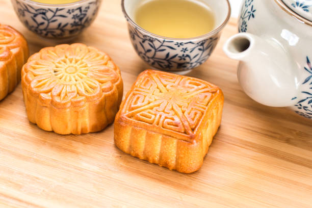 istock Delicious moon cake for Mid Autumn Festival 1060987782