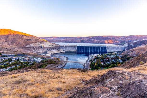 istock Grand Coulee Dam and Columbia River, Washington-USA 1060994464