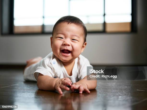 Japanische Baby Sechs Monate Alte Stockfoto und mehr Bilder von Baby - Baby, Ostasiatische Kultur, Nur Babys