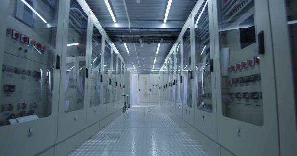 istock Corridor of solar electric plant center 1061002016