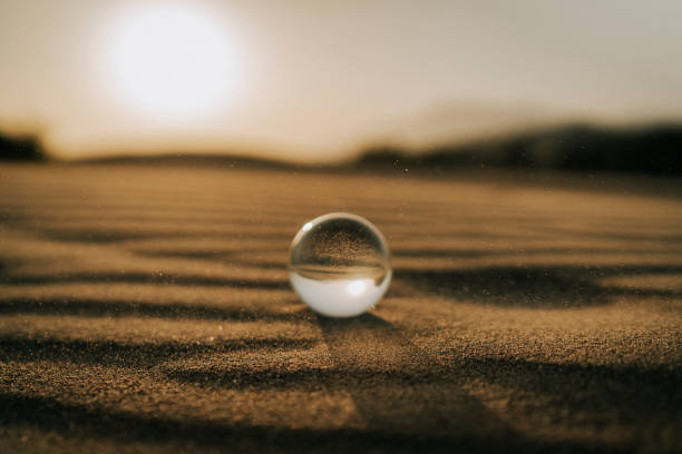 Crystal ball at the beach