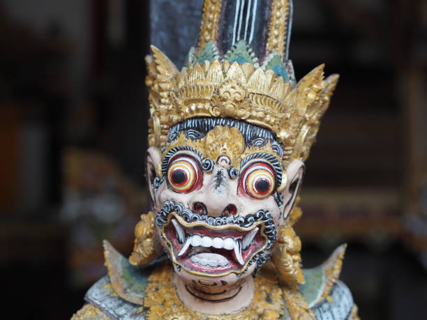 istock Colorful statue in a temple in Bali 1061008090