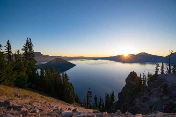 istock Crater Lake National Park at Sunrise 1061009978