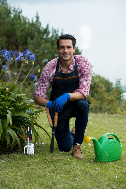 istock Man in the garden 1061010794
