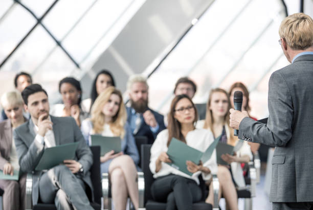 istock Business People at a Conference Event 1061016172