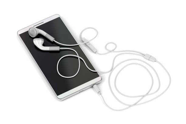 istock Smartphone and wired earphones 1061017454