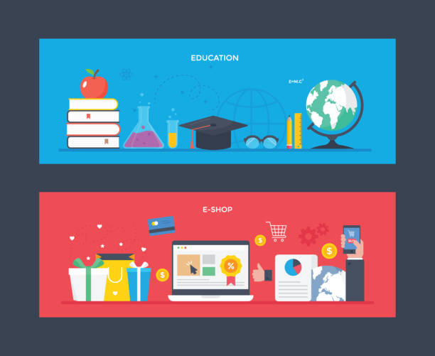 Education and E-shop Flat Illustrations These are detailed illustrations focusing on two core areas of payment protection andtrading. Poles apart concept of designing makes these pair of flat illustrations worth having in your collection. The enticing graphics and minute detailing in each of these illustration makes it outstanding. Grab the pack to use in respective projects. book dedication stock illustrations
