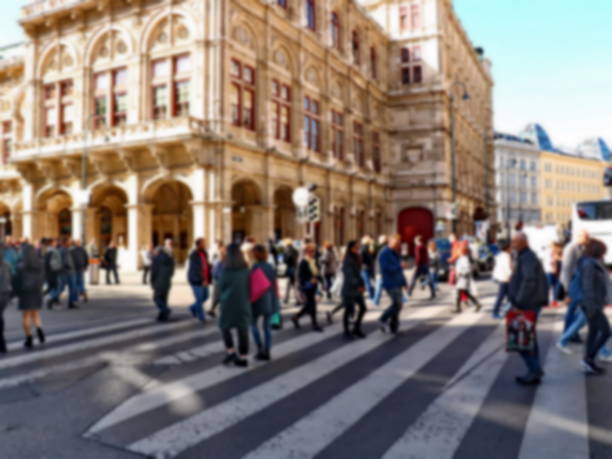 istock People on a pedestrian crossing, Vienna, blur 1061018800