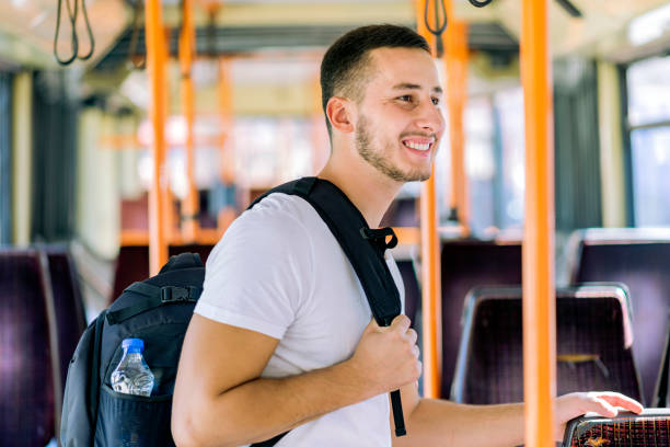 istock Young Man in the Bus 1061026696