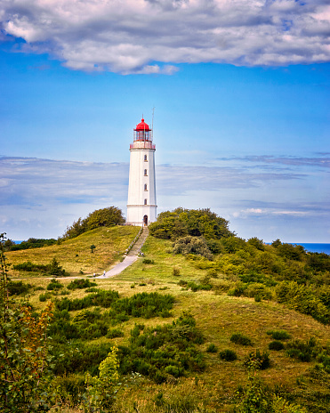 Dornbusch Lighthouse on Hiddensee island, Germany