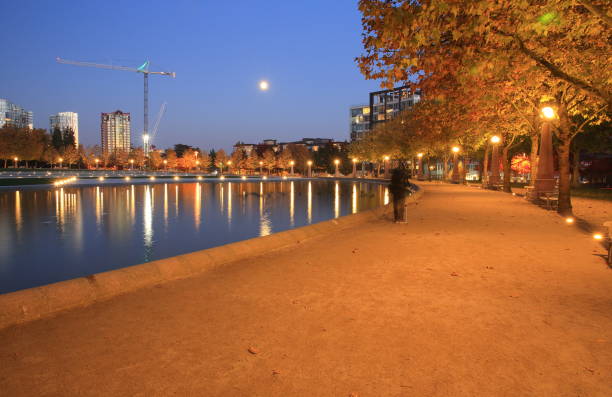 istock Bellevue Downtown Park at Twilight, Washington-USA 1061044008