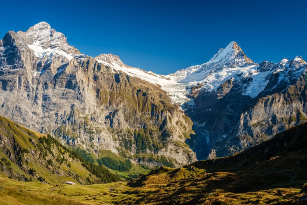 istock Famous hiking trail from First to Grindelwald (Bernese Alps, Switzerland) 1061045556