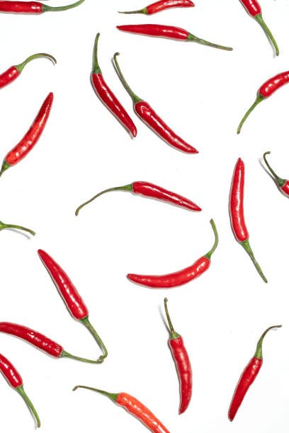czerwone gorące chili peppers tło - pepper chili pepper frame food zdjęcia i obrazy z banku zdjęć