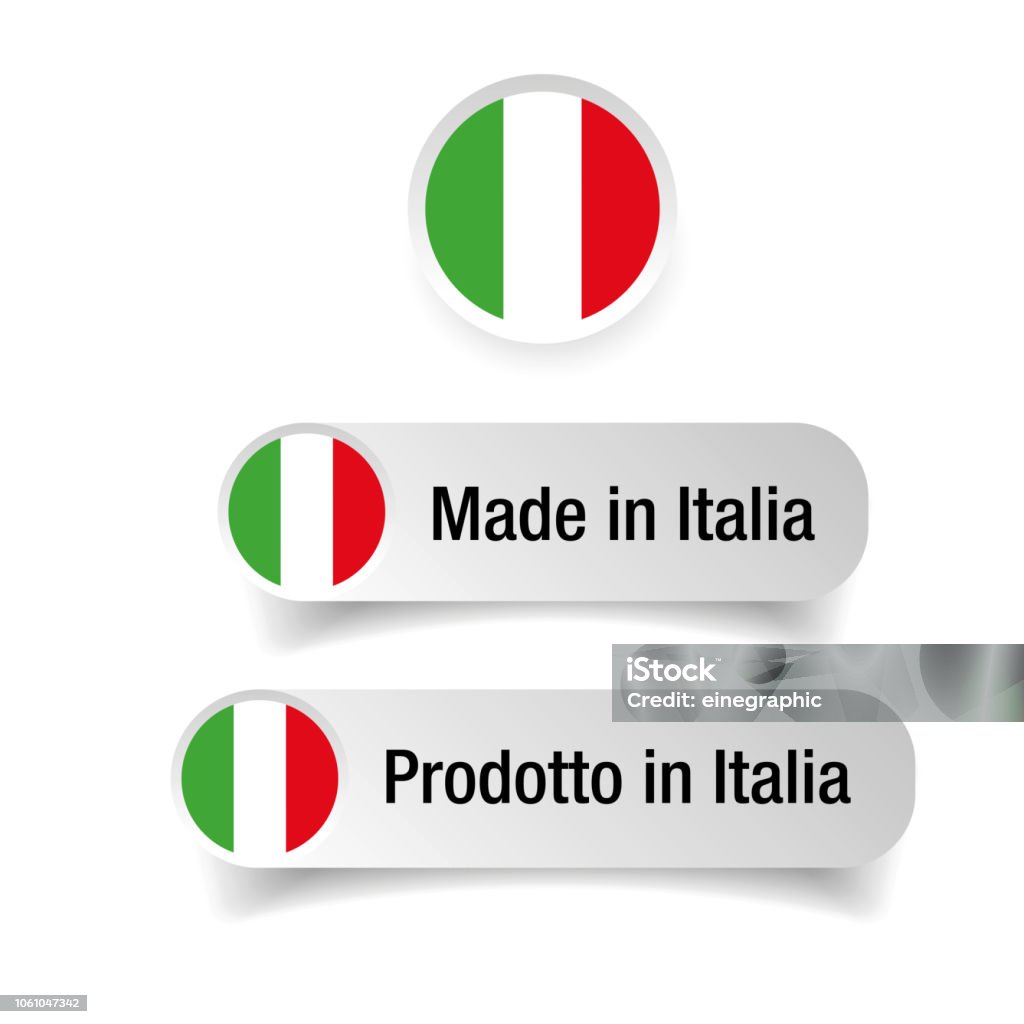 Made in Italia label Made in Italia label vector Badge stock vector