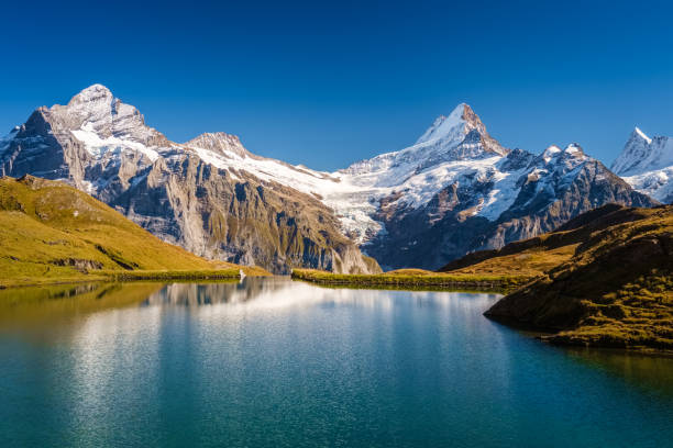 istock Encountering Bachalpsee when hiking First to Grindelwald (Bernese Alps, Switzerland). 1061049362