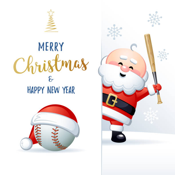 Merry Christmas And Happy New Year Cute Sports Greeting Card