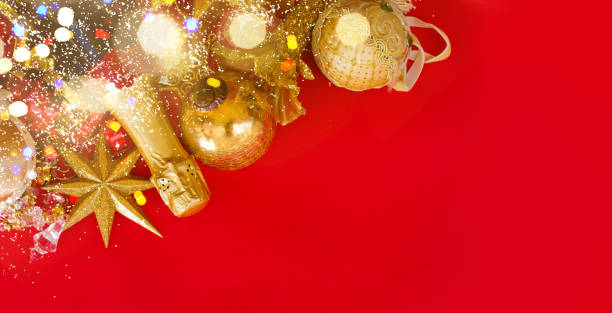 istock new year decorations with bottle of champagne 1061050018